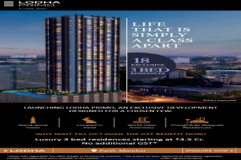 Launching Lodha Primo with GST benefit in Parel, Mumbai